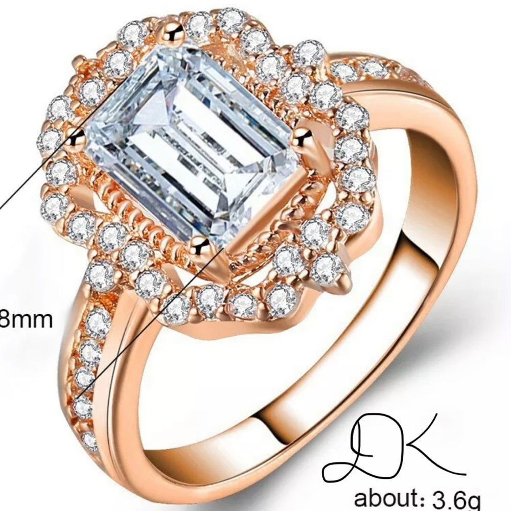 925/18K DAHLIA ROSEGOLD PROMISE RING SIZE 7 - Picture 10 of 10